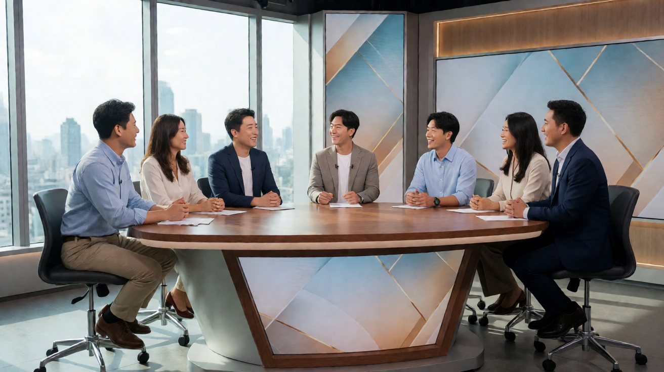 九游会J9真人视讯主持场景